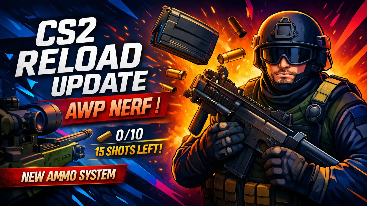 CS2 Reload Update Overhaul: Valve Changes Ammo System, Nerfs AWP and Sparks Pro Player Backlash